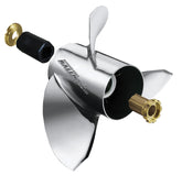 Michigan Wheel 933213 Ballistic D-Series 3-Blade Stainless Steel Propeller - RH, 10-1/8" Diameter x 13" Pitch